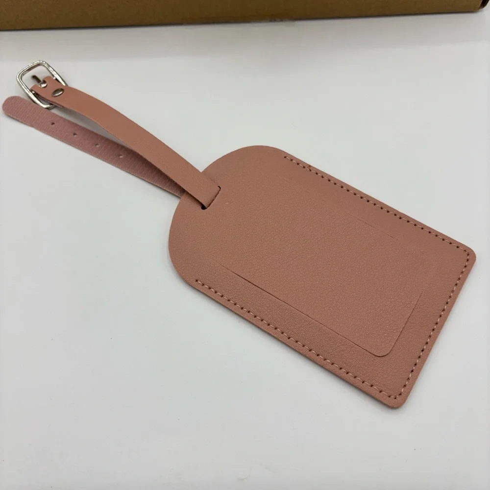 Set of Pink Luggage Tags
